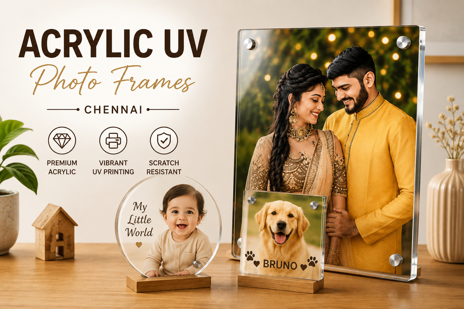Premium Acrylic UV Photo Frames in Chennai