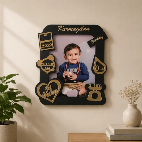 Baby Birth Details Frame