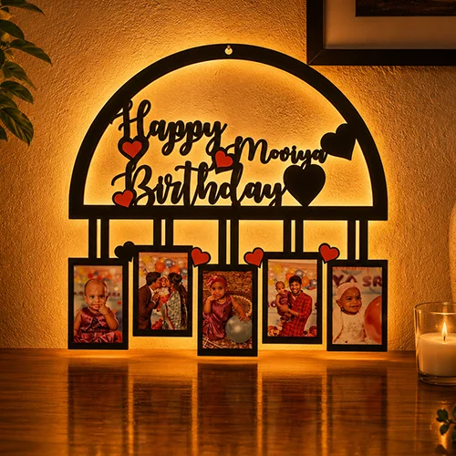 Personalized Family Multi-Photo Hanging Frame