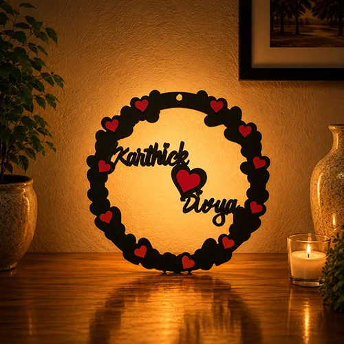 Personalized Heart Hanging Frame