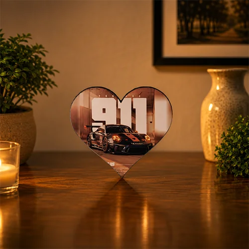 Personalized Heart Shaped Photo Fridge Magnet